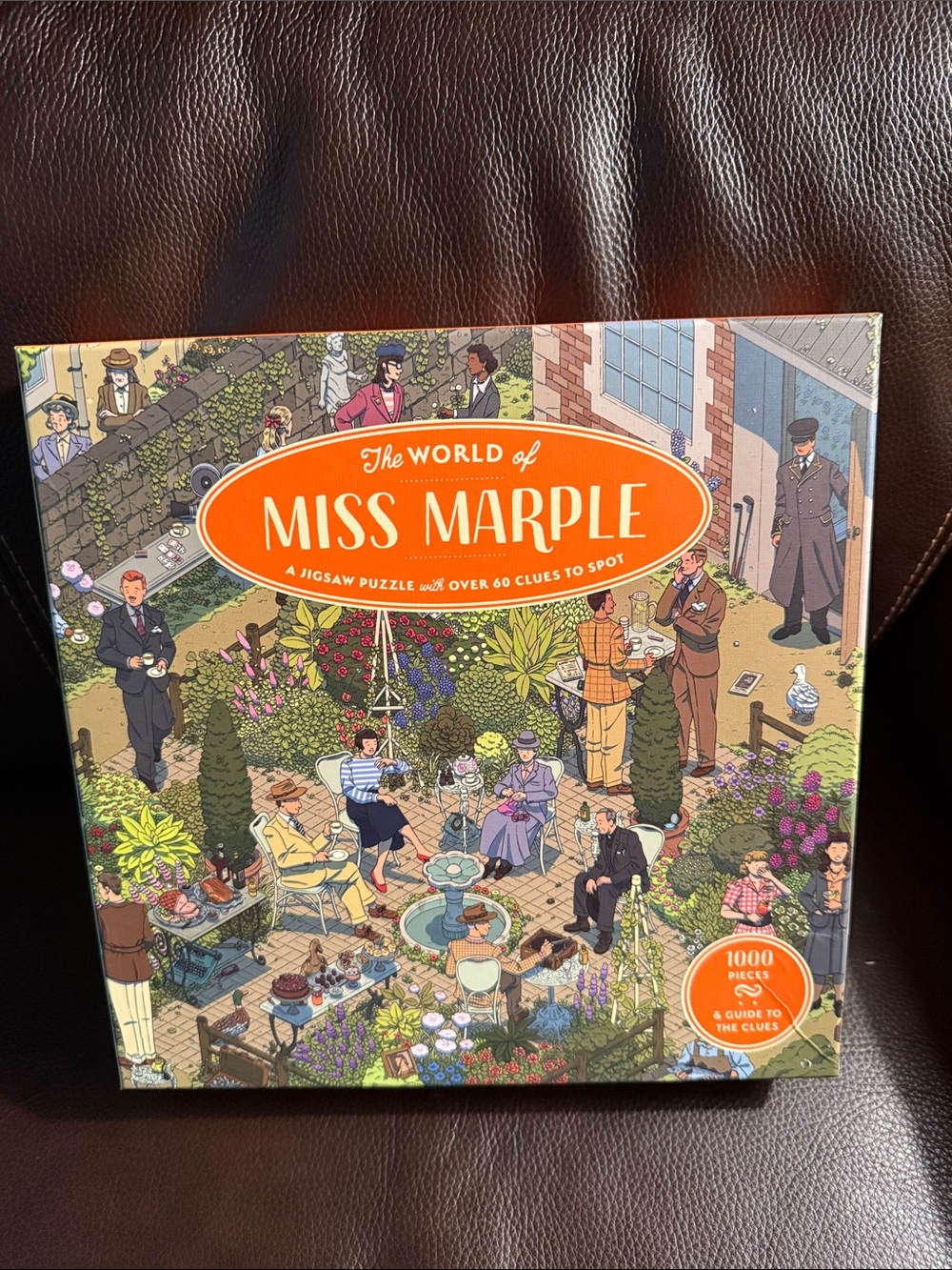 Laurence King The World of Miss Marple.  1000 piece jigsaw puzzle   Like new